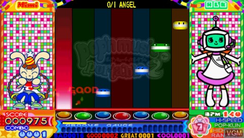 Image in-game du jeu Pop'n Music Portable 2 sur Sony PSP