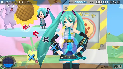 Image in-game du jeu Hatsune Miku - Project Diva Extend sur Sony PSP
