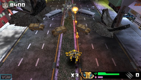 Image in-game du jeu Transformers - Revenge of the Fallen sur Sony PSP