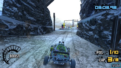Image in-game du jeu MotorStorm Arctic Edge sur Sony PSP