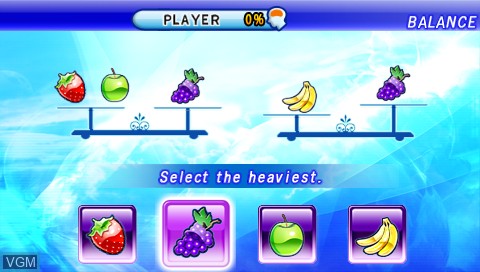 Image in-game du jeu Brain Challenge sur Sony PSP