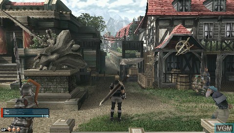 Image in-game du jeu Frontier Gate sur Sony PSP