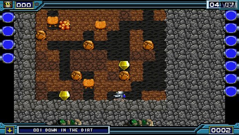 Image in-game du jeu Crystal Mines sur Sony PSP