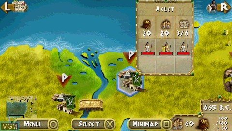Image in-game du jeu History Egypt - Engineering an Empire sur Sony PSP