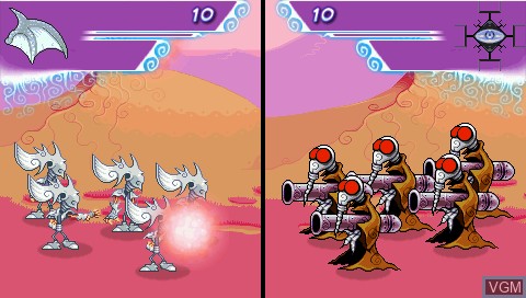 Image in-game du jeu Mecho Wars sur Sony PSP