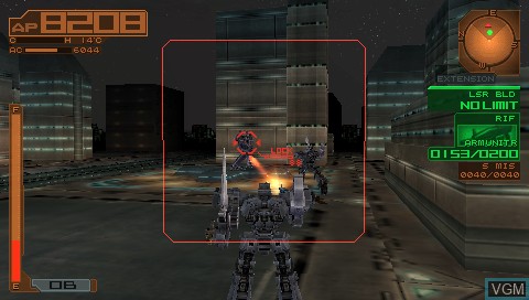 Image in-game du jeu Armored Core 3 Portable sur Sony PSP