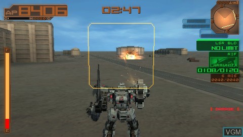 Image in-game du jeu Armored Core - Last Raven Portable sur Sony PSP
