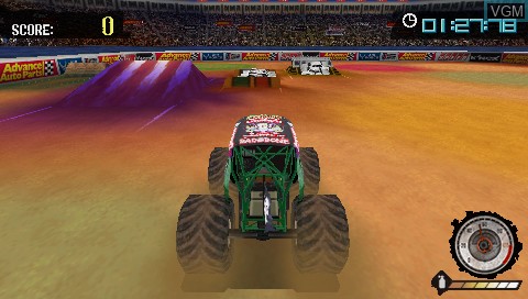 Image in-game du jeu Monster Jam - Path of Destruction sur Sony PSP