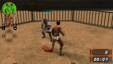 Image in-game du jeu Gladiator Begins sur Sony PSP