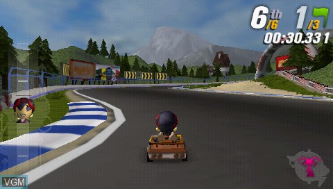 Image in-game du jeu ModNation Racers sur Sony PSP