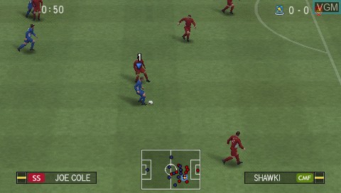 Image in-game du jeu Pro Evolution Soccer 2009 sur Sony PSP
