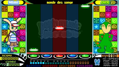Image in-game du jeu Pop'n Music Portable sur Sony PSP