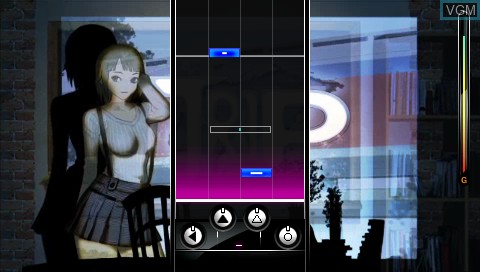 Image in-game du jeu DJ Max Portable 3 sur Sony PSP