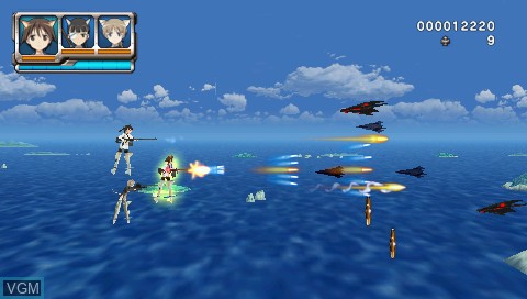 Image in-game du jeu Strike Witches - Hakugin no Tsubasa sur Sony PSP
