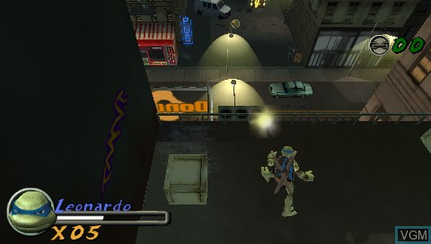 Image in-game du jeu TMNT - Teenage Mutant Ninja Turtles sur Sony PSP
