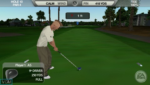Image in-game du jeu Tiger Woods PGA Tour sur Sony PSP