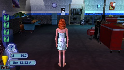 Image in-game du jeu Sims 2, The sur Sony PSP
