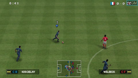 Image in-game du jeu Pro Evolution Soccer 2014 sur Sony PSP