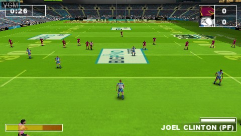 Image in-game du jeu Rugby League Challenge sur Sony PSP