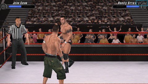 Image in-game du jeu WWE SmackDown vs. Raw 2008 sur Sony PSP