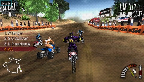 Image in-game du jeu MX vs. ATV Reflex sur Sony PSP