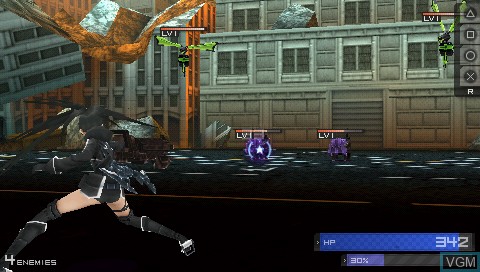 Image in-game du jeu Black * Rock Shooter - The Game sur Sony PSP