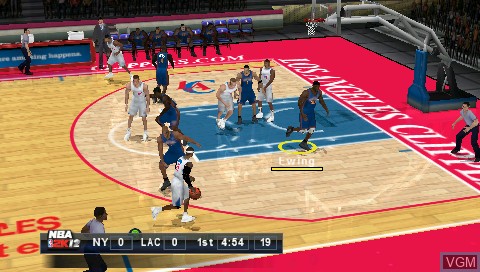 Image in-game du jeu NBA 2K12 sur Sony PSP