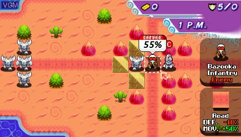 Image in-game du jeu Mecho Wars sur Sony PSP