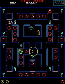 Image in-game du jeu Vector Super Pac-Man sur PacMAME