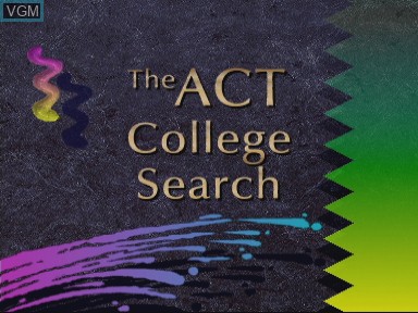 Image de l'ecran titre du jeu Act College Search sur Philips CD-i