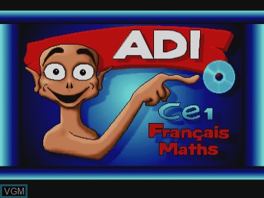Image de l'ecran titre du jeu Adi accompagnement scolaire - francais-maths ce1 sur Philips CD-i