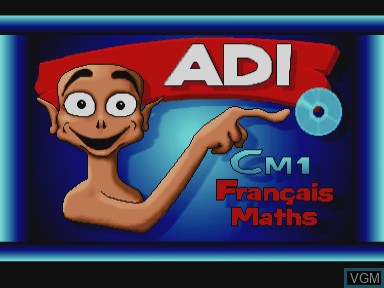 Image de l'ecran titre du jeu Adi accompagnement scolaire - francais-maths cm1 sur Philips CD-i