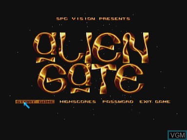 Image de l'ecran titre du jeu Alien Gate sur Philips CD-i