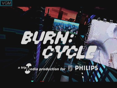 Image de l'ecran titre du jeu Burn-Cycle sur Philips CD-i