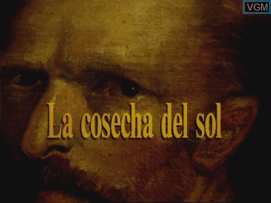 Image de l'ecran titre du jeu Cosecha del sol, la - vincent van gogh revivido sur Philips CD-i