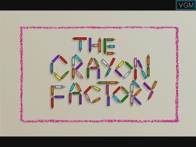 Image de l'ecran titre du jeu Crayon factory, the sur Philips CD-i