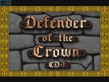 Image de l'ecran titre du jeu Defender of the crown sur Philips CD-i