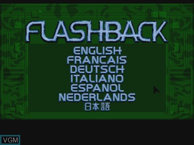 Image de l'ecran titre du jeu Flashback sur Philips CD-i