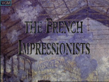 Image de l'ecran titre du jeu French impressionists, the sur Philips CD-i