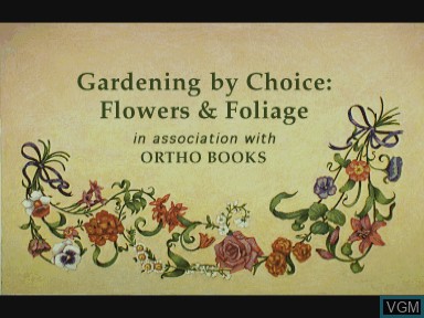 Image de l'ecran titre du jeu Gardening by Choice - flowers & foliage sur Philips CD-i