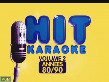 Image de l'ecran titre du jeu Hit karaoke volume 2 - annees 80-90 sur Philips CD-i