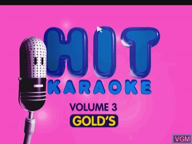 Image de l'ecran titre du jeu Hit karaoke volume 3 - gold's sur Philips CD-i