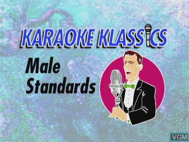 Image de l'ecran titre du jeu Karaoke klassics 3 - male standards volume 1 sur Philips CD-i