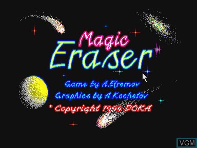 Image de l'ecran titre du jeu Magic eraser sur Philips CD-i