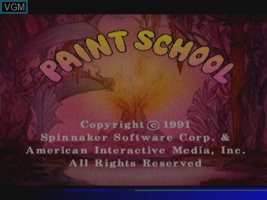 Image de l'ecran titre du jeu Paint School I sur Philips CD-i