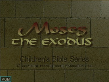 Image de l'ecran titre du jeu Moses - the exodus sur Philips CD-i