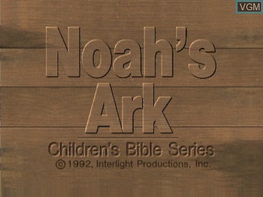 Image de l'ecran titre du jeu Noah's ark sur Philips CD-i