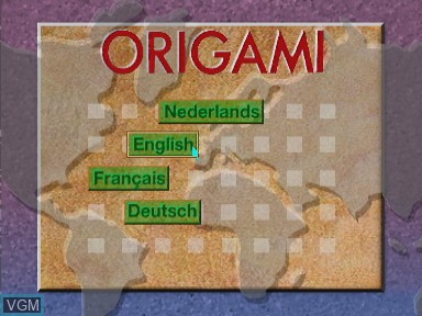Image de l'ecran titre du jeu Origami sur Philips CD-i