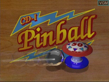 Image de l'ecran titre du jeu Pinball sur Philips CD-i