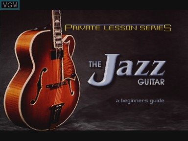 Image de l'ecran titre du jeu Private lesson series - jazz guitar sur Philips CD-i
